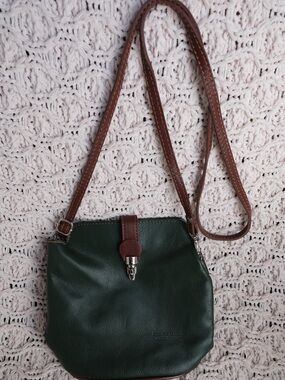 Italian Leather Crossbody Bag Made in Italy Adjustable Strap
